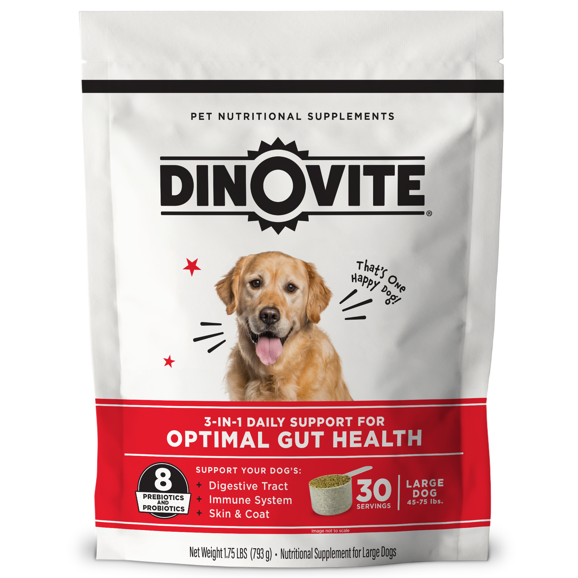 Best Probiotics for Dogs Health Dinovite 30 Day Supply