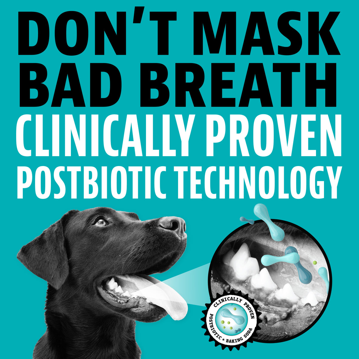 Don't mask bad breath clinically proven postbiotic technology