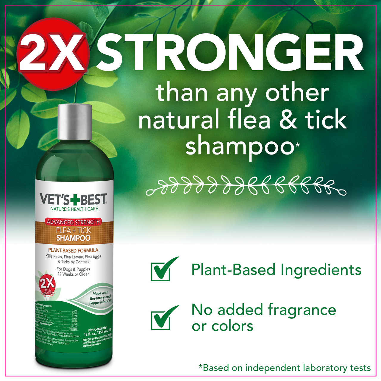 Vet s Best Flea and Tick Advanced Strength Dog Shampoo Dinovite