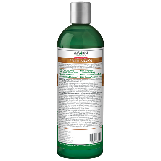Vet s Best Flea and Tick Advanced Strength Dog Shampoo Dinovite