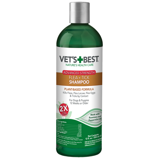 Vet s Best Flea and Tick Advanced Strength Dog Shampoo Dinovite