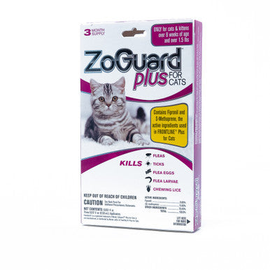Zoguard Flea & Tick for Cats Front