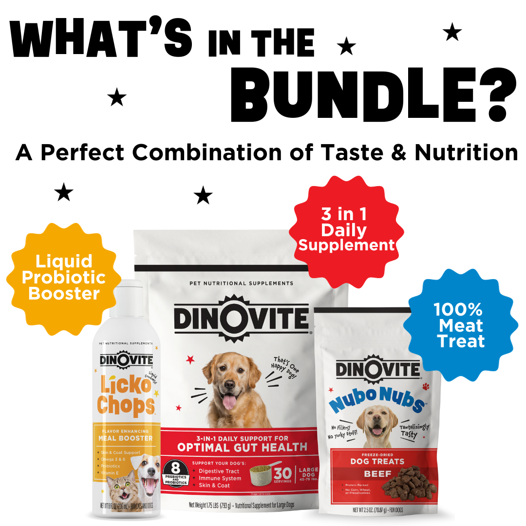 Canine Health Bundle | Freeze Dried Treats, Probiotic Powder and Omegas ...