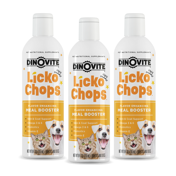 Omegas for Dogs Omega 3 6 9 Lickochops 3 Pack Dinovite