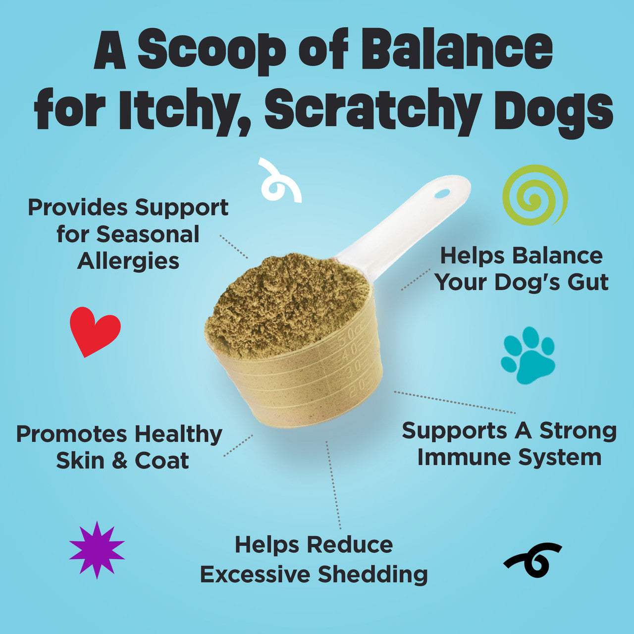 A Scoop of Balance for Itchy, scratchy dogs
