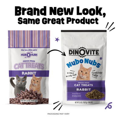 NubOnubs Cat Treats 3-Pack before and after packaging